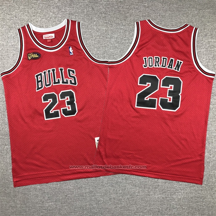 Maillot Enfant Chicago Bulls Michael Jordan #23 Mitchell & Ness 1997-98 NBA Finals Rouge